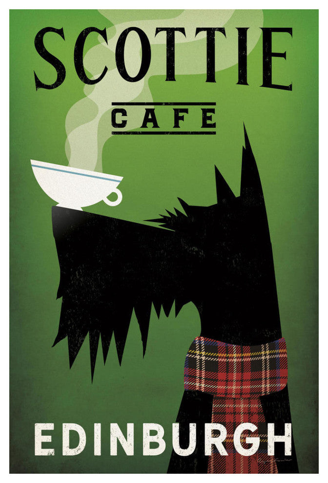"Scottie Cafe" Digital Paper Print by Ryan Fowler, 34"x50"