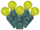 Vickerman X6G9533 Lime G12 Led Light On Green Wire, Christmas Light Strand