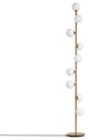 Unique Modern Gold Glass Ball LED Floor Lamp