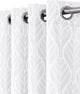 Hilton Blackout Thermal Insulated Curtains, Set of 2, White, 108"x84"