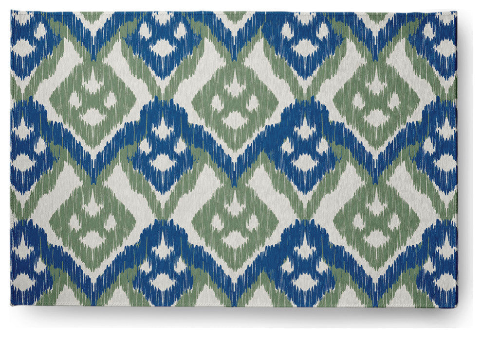 Hipster Spring Chenille Rug, Dark Cobalt Blue, 4'x6'