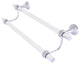Pacific Beach 24" Double Towel Bar with Dotted Accents, Satin Chrome