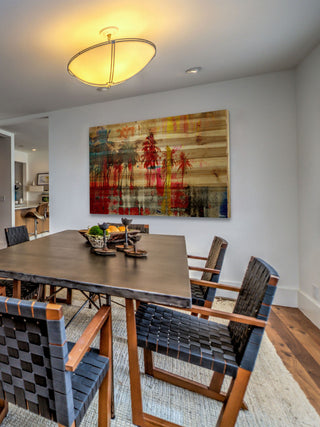 "Abbott Kinney" Print on Natural Pine Wood, 45"x30"