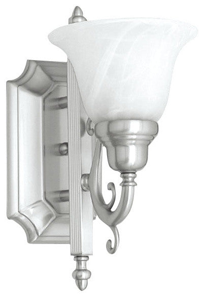 French Regency Bath Light, Brushed Nickel