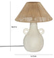 Lalit Natural & White Ceramic Table Lamp