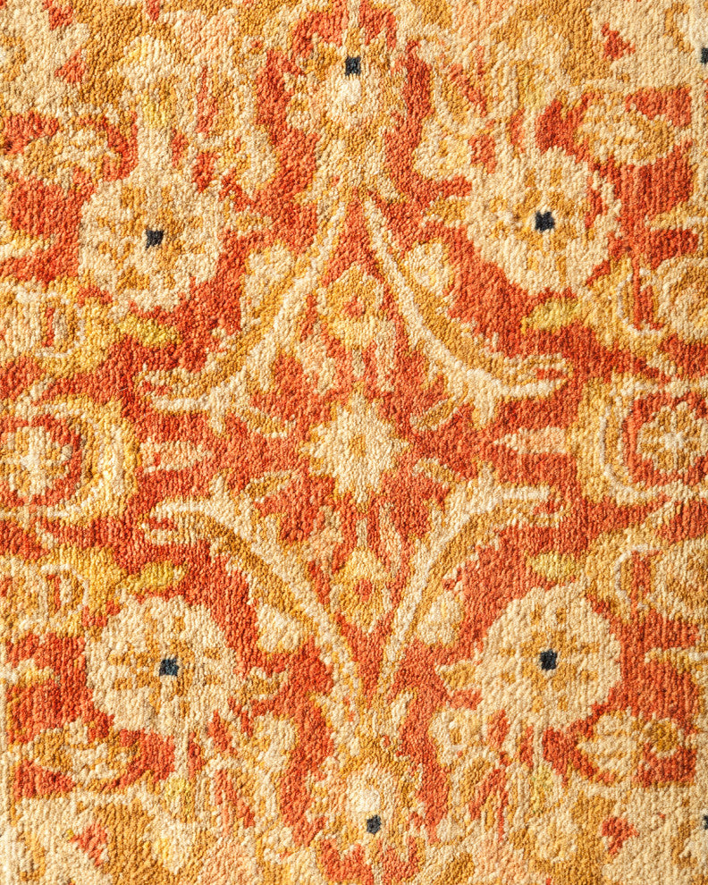 Mogul, One-of-a-Kind Hand-Knotted Area Rug Orange, 6'2"x9'7"