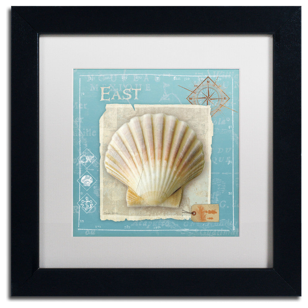 'Points East' Matted Framed Canvas Art by Belinda Aldrich
