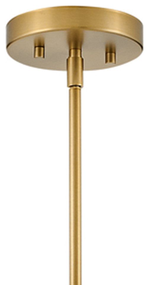 Hinkley Eloise 22.25" Small Pendant Light, Lacquered Brass + Clear Glass