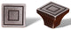 Distressed Nickel RKI Large Contemporary Square Knob, RKICK770DN