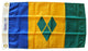 St. Vincent and the Grenadines, 12"x18" Nylon Flag