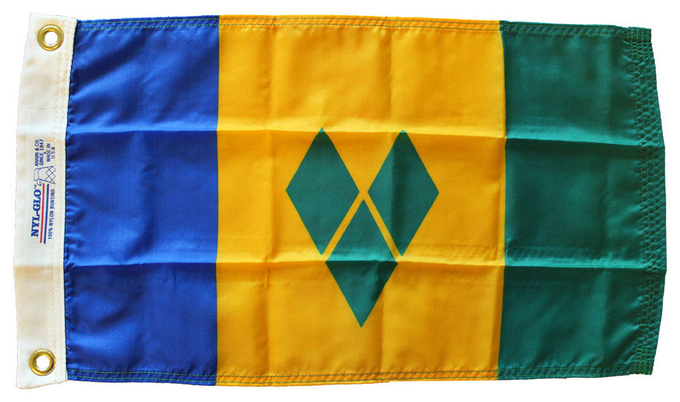 St. Vincent and the Grenadines, 12"x18" Nylon Flag