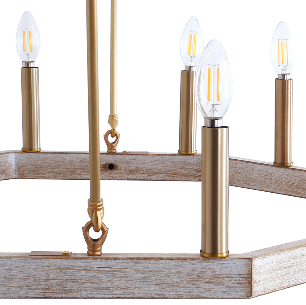 28-Light Pendant Light Candle Wagon Wheel Ceiling Light Round Chandelier