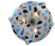 18 Wide Organic Festival Glass Flushmount