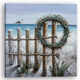 "Holiday Wreaths" Hand Painted Canvas Art, 40"x40"