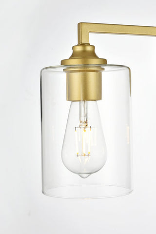 Elegant Lighting LD7315W33 Mayson 4 Light 10" Tall Bathroom - Chrome / Clear