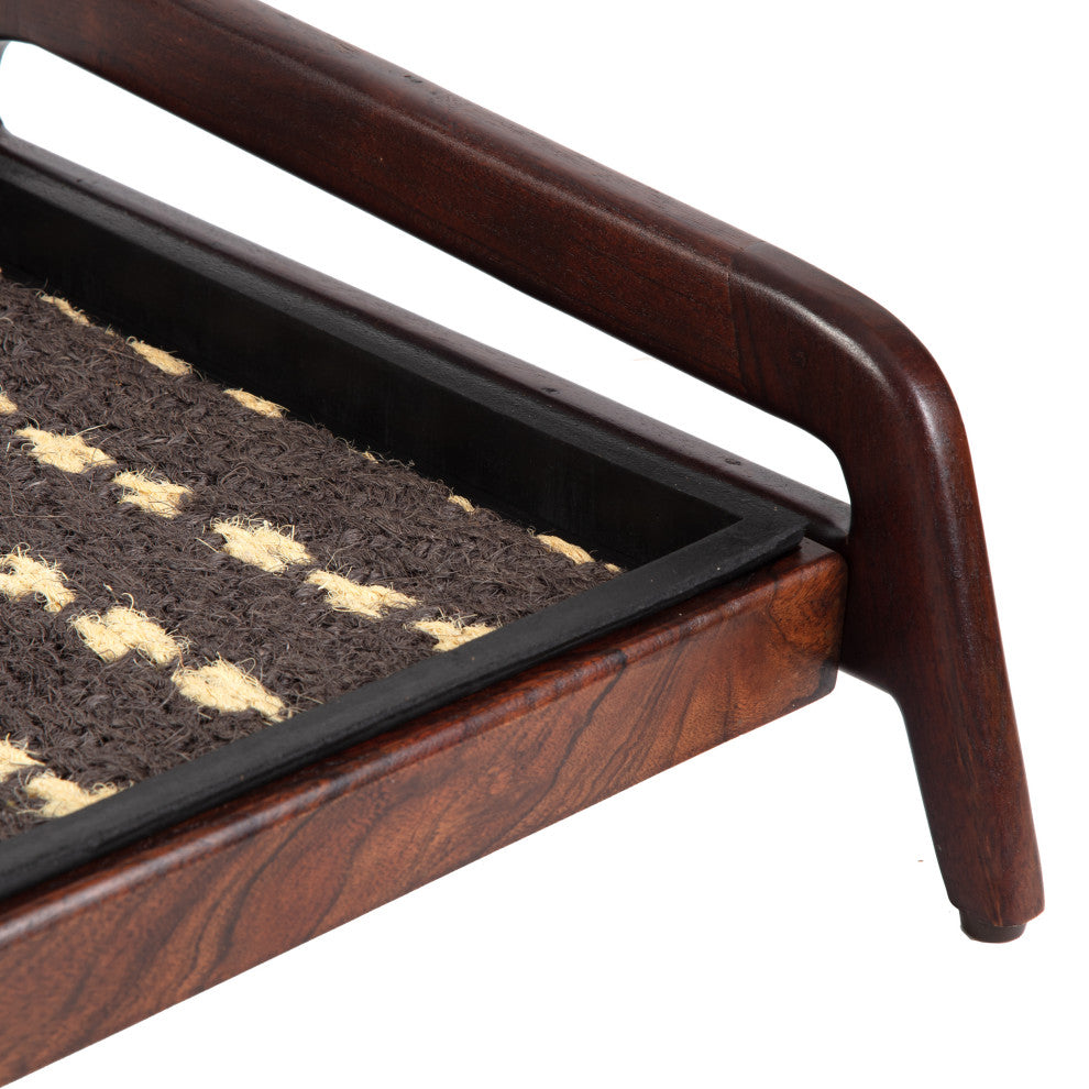 Single-Tier Brown Stand With 2-Pair Rubber Boot Tray Stevie and Paul