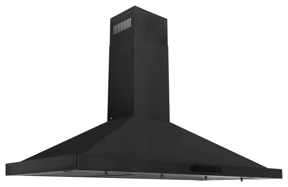 ZLINE 42" Range Hood, Black Stainless Steel With Set of 2 Charcoal Filters