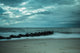 Blue Morning at Rehoboth Coastal Landscape Framed Photo Paper Wall Art Prints, Red Oak, 18" X 24"