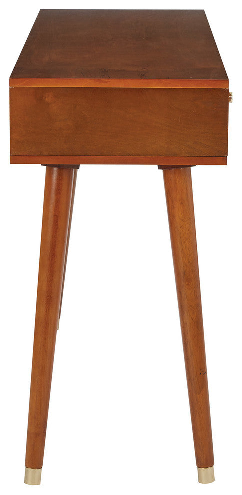 Cupertino Console Table, Light Walnut