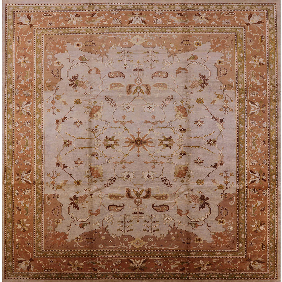 Ahgly Company Indoor Square Mid-Century Modern Area Rugs, 3' Square
