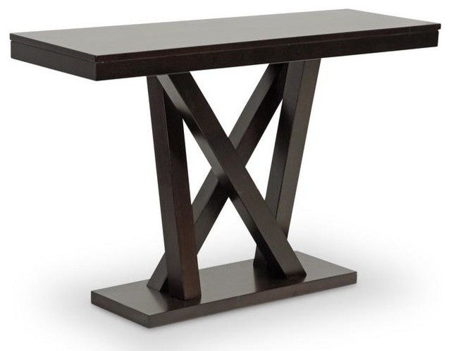 Baxton Studio Everdon Dark Brown Modern Sofa Table