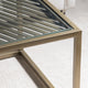 Christian Metal and Glass Coffee Table