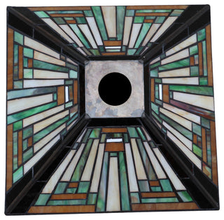 Innes Tiffany 1-Light Mission Ceiling Pendant 12" Shade