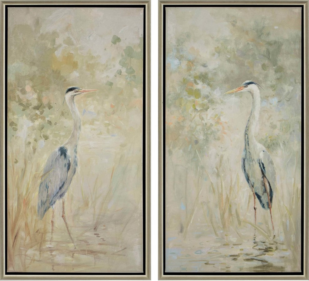Wading Heron, Set of 2