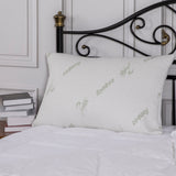 Bamboo Memory Foam Pillow With Removable Cover, King