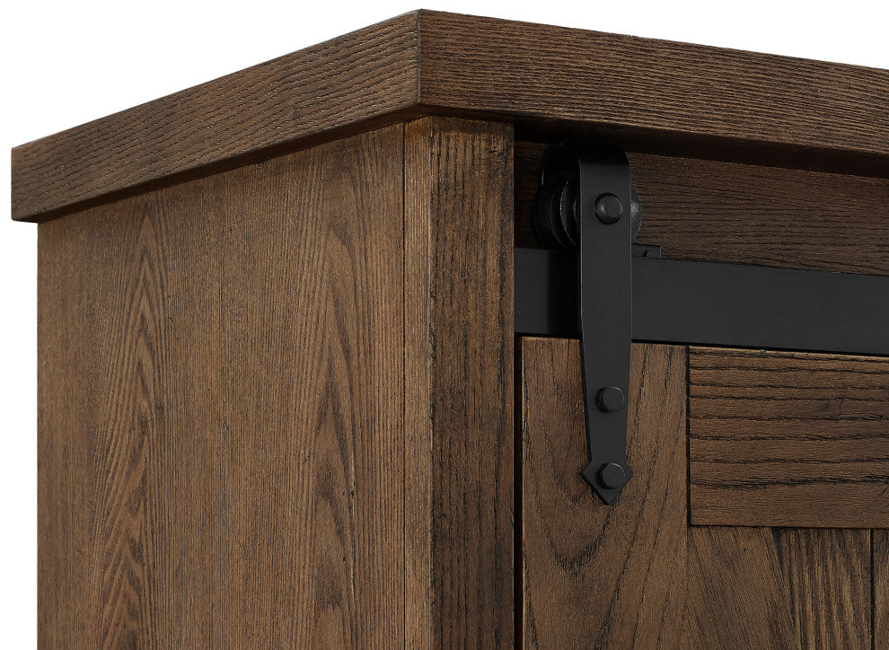Avondale Rustic Barn Door Bookcase
