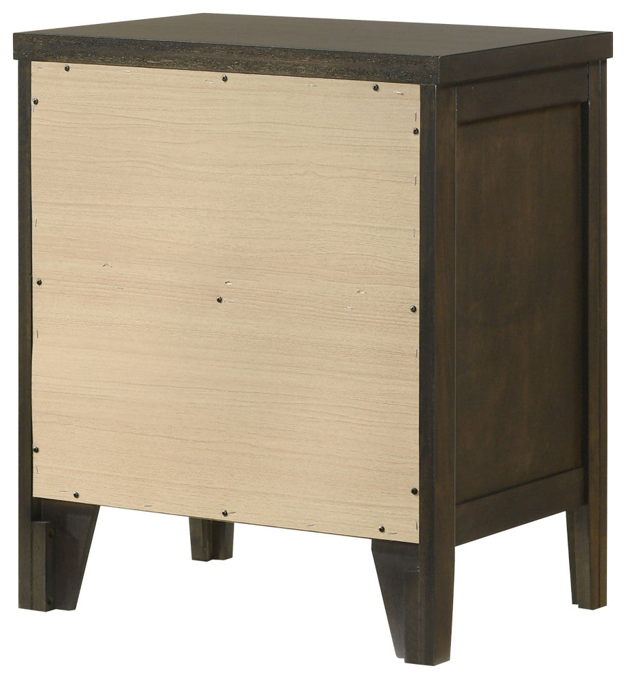 Wilkes 2-drawer Nightstand Bedside Table Dark Cocoa
