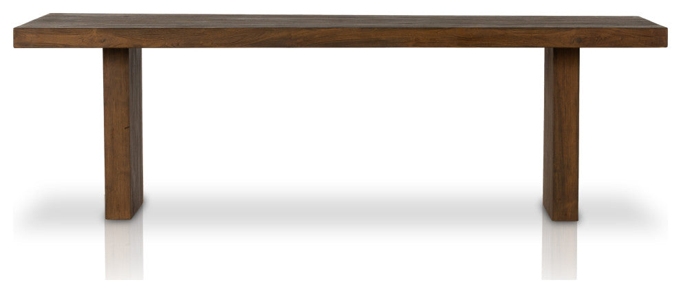 Encino Outdoor Dining Table-96"-Brown