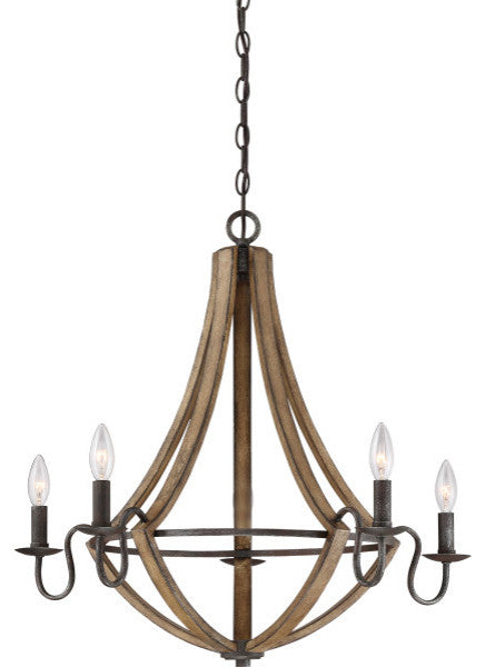 Quoizel Shire Five Light Chandelier SHR5005RK