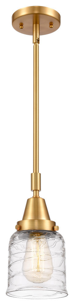 Innovations 447-1S-SG-G513 1-Light Mini Pendant, Satin Gold