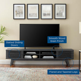 Render 70" Entertainment Center TV Stand, Charcoal