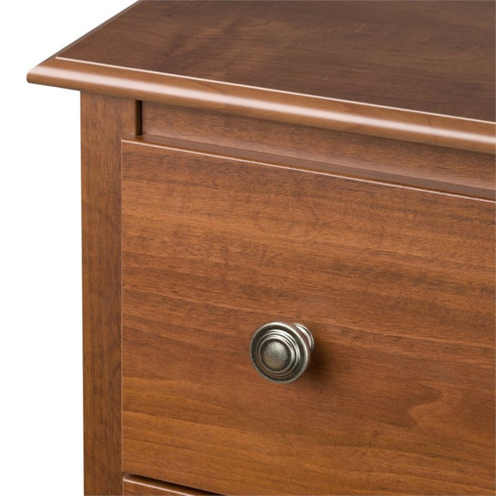 Prepac Monterey 6 Drawer Chest in Cherry Finish