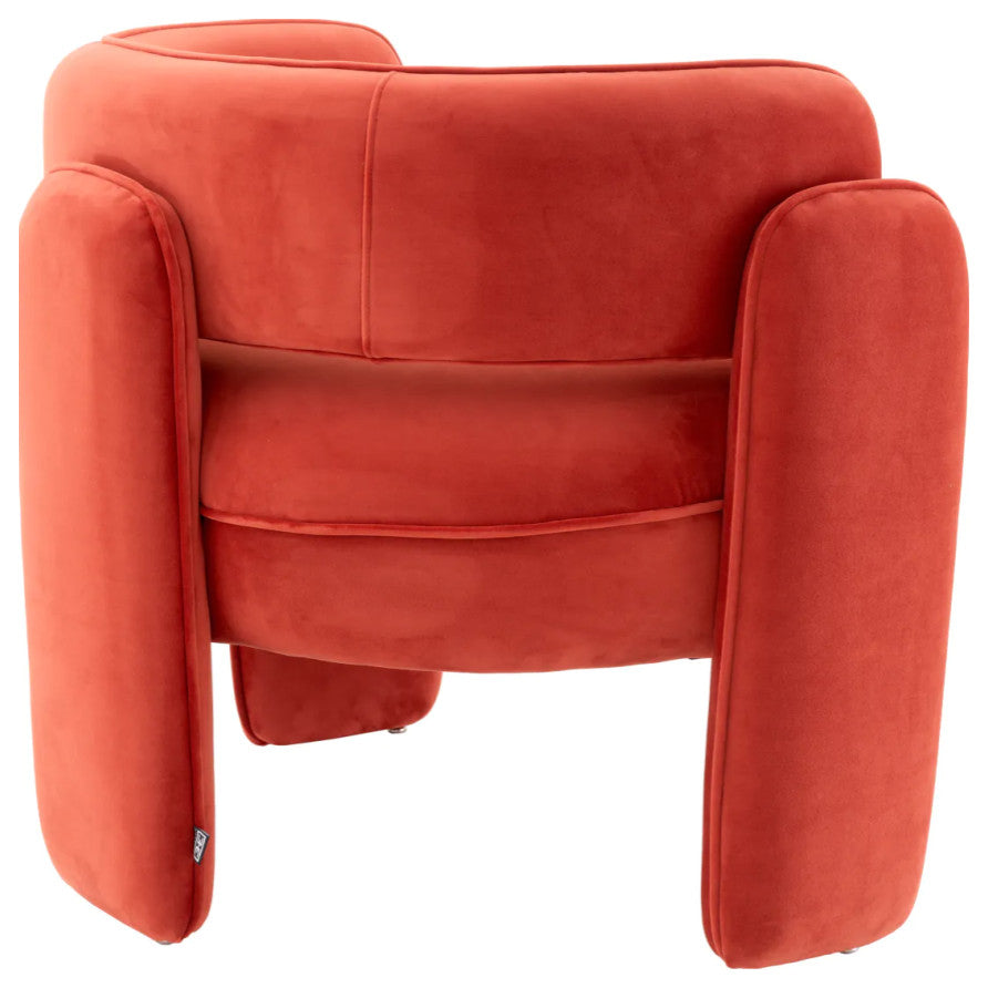 Savona Velvet Accent Chair | Eichholtz Chaplin, Orange