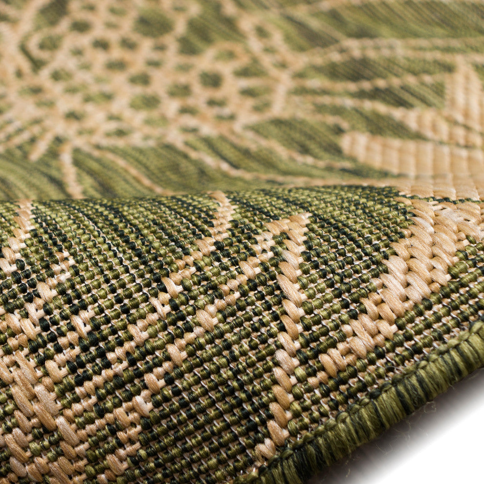 Carmel Sunflower Field Indoor/Outdoor Rug, Green, 6'6"x9'3"
