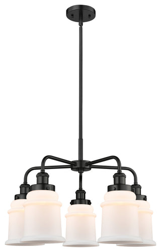 Innovations Canton 5 24" Chandelier Matte Black