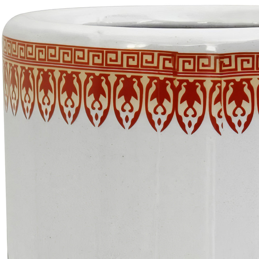 24" Cherry Blossom Porcelain Umbrella Stand