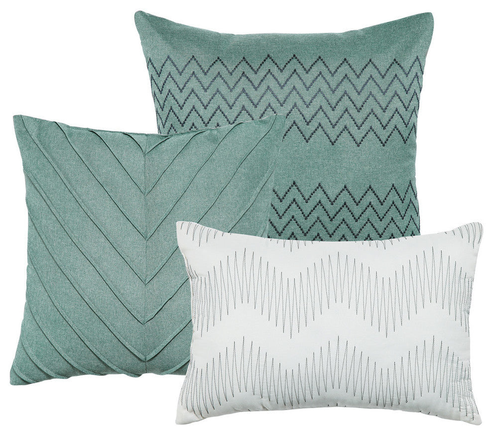 Kendra Embroidery 7 Piece Comforter Set, Queen