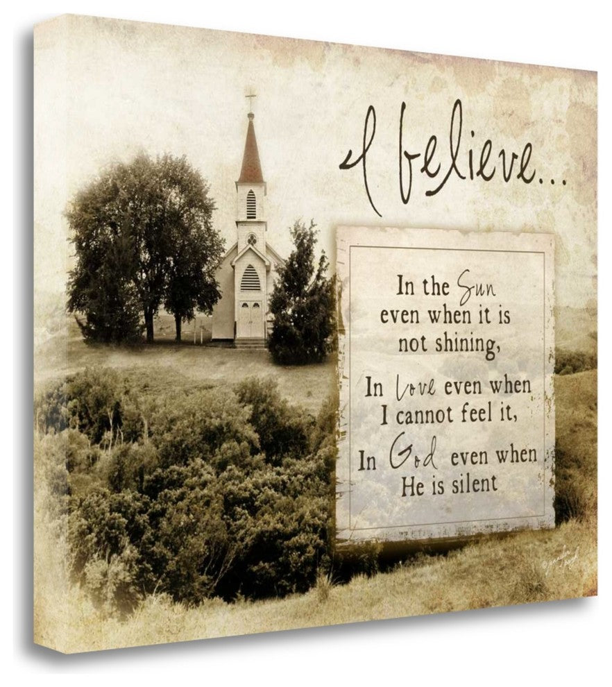 "I Believe" By Jennifer Pugh, Giclee Print on Gallery Wrap Canvas, Ready to Hang