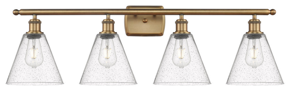Innovations 516-4W-BB-GBC-84-LED 4 Light Bath Vanity Light, Brushed Brass