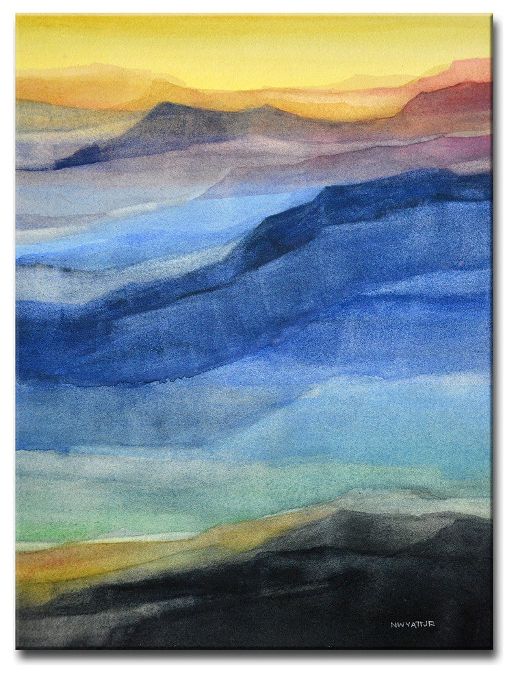 Ready2HangArt 'Rainbow Hills' by Norman Wyatt, 16"x12"