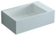 ADM Rectangular Wall Mounted Sink, White, 20", On-Left