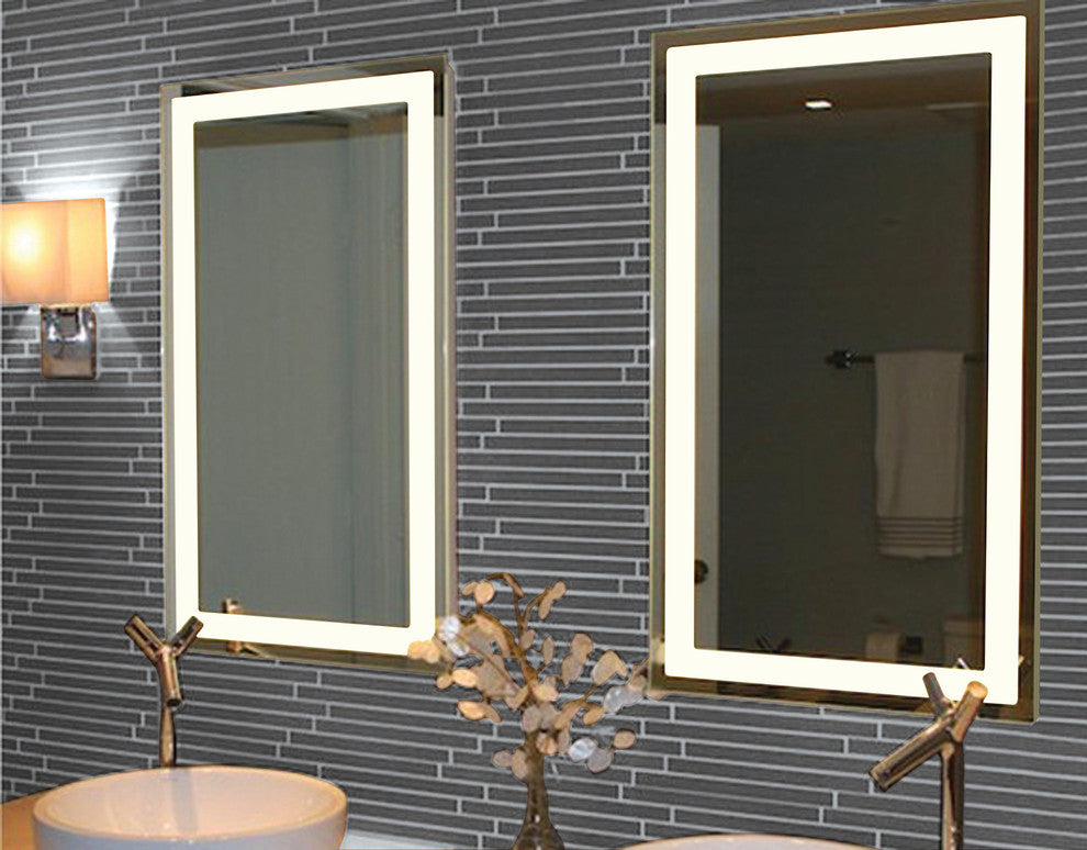 Illume LED Rectangle Backlit Mirrors, 24"x24"