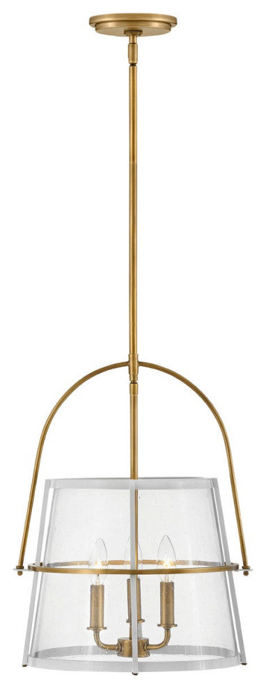 Hinkley Tournon Medium Pendant, Heritage Brass