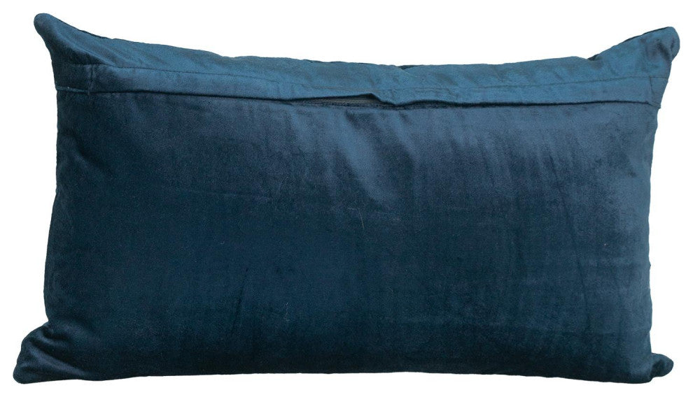 Parkland Collection Bazyli Navy Throw Pillow, Rectangle