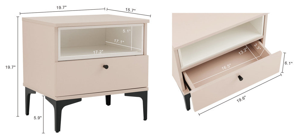 Manhattan Comfort Amara Nightstand