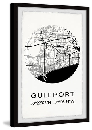 "Gulfport" Framed Painting Print, 24x36
